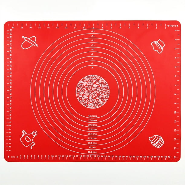 Reusable Non-Stick Large Silicone Pastry Mat for Housewife Silicone Baking Mat for Pastry Rolling with Measurements,Large 28 x 20 ;Liner Heat Resistance Table Placemat Pad Pastry Board 20 x 28